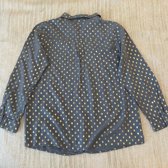 Monarc Gold Polka Dot Button-Down shirt size S - Picture 7 of 9